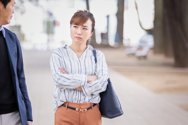 相手の身勝手に辟易した時